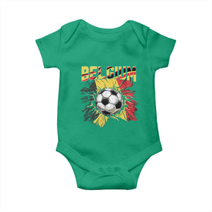 Belgium Belgian Flag Souvenir Belgie Baby Onesie Game Day Soccer Fans Football TS14 Irish Green Print Your Wear