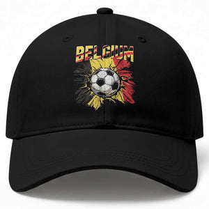 Belgium Belgian Flag Souvenir Belgie Baseball Cap Game Day Soccer Fans Football TS14 Print Your Wear