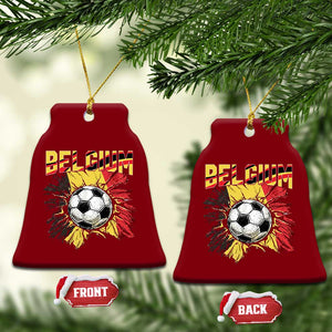 Belgium Belgian Flag Souvenir Belgie Ceramic Ornament Game Day Soccer Fans Football TS14 Print Your Wear