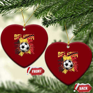Belgium Belgian Flag Souvenir Belgie Ceramic Ornament Game Day Soccer Fans Football TS14 Print Your Wear