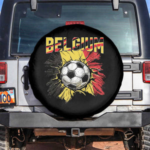 Belgium Belgian Flag Souvenir Belgie Spare Tire Cover Game Day Soccer Fans Football TS14 No hole Black Print Your Wear