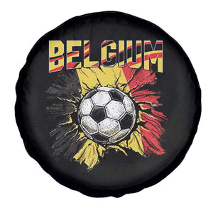 Belgium Belgian Flag Souvenir Belgie Spare Tire Cover Game Day Soccer Fans Football TS14 Print Your Wear