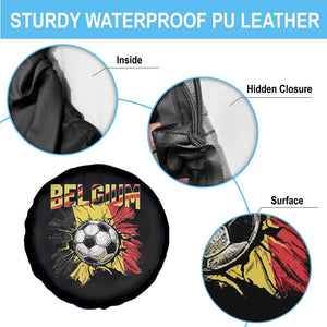 Belgium Belgian Flag Souvenir Belgie Spare Tire Cover Game Day Soccer Fans Football TS14 Print Your Wear
