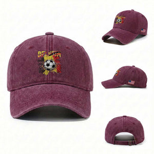 Belgium Belgian Flag Souvenir Belgie Washed Cotton Baseball Cap Game Day Soccer Fans Football TS14 Washed Cap Universal Fit Burgundy Print Your Wear