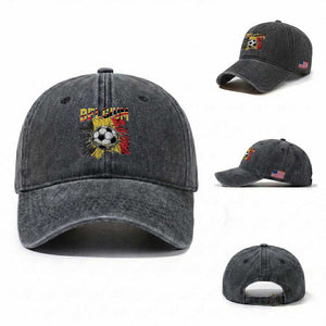 Belgium Belgian Flag Souvenir Belgie Washed Cotton Baseball Cap Game Day Soccer Fans Football TS14 Washed Cap Universal Fit Dark Gray Print Your Wear
