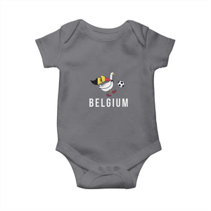 Belgium Football Baby Onesie Silly Goose Soccer Fan Support