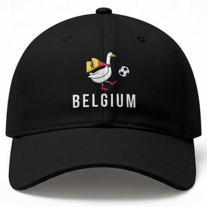 Belgium Football Baseball Cap Silly Goose Soccer Fan Support