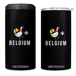 Belgium Football 4 in 1 Can Cooler Tumbler Silly Goose Soccer Fan Support