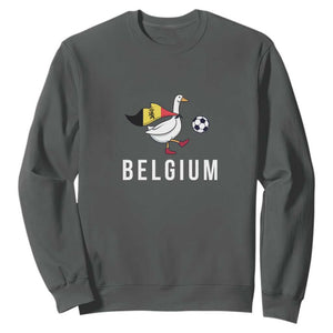 Belgium Football Sweatshirt Silly Goose Soccer Fan Support