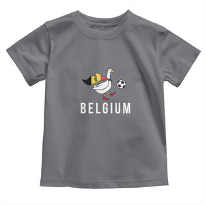 Belgium Football Toddler T Shirt Silly Goose Soccer Fan Support