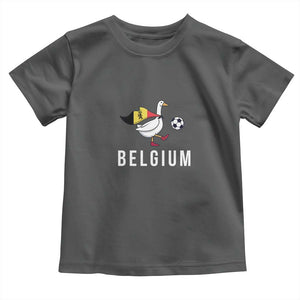 Belgium Football Toddler T Shirt Silly Goose Soccer Fan Support
