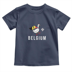 Belgium Football Toddler T Shirt Silly Goose Soccer Fan Support