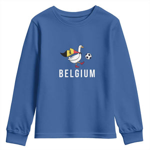 Belgium Football Youth Sweatshirt Silly Goose Soccer Fan Support