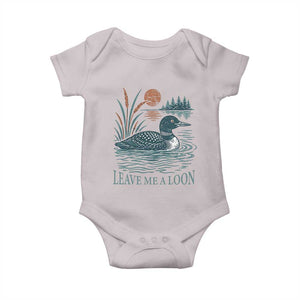 Leave Me A Loon Vintage Lake Bird Baby Onesie Funny Loon Pun Nature Bird Lovers