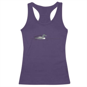 Funny Leave Me A Loon Nature Bird Lovers Racerback Tank Top
