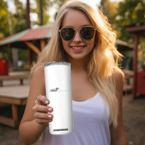 Funny Leave Me A Loon Nature Bird Lovers Skinny Tumbler