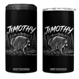 Jimothy Raccoon Seattle Feral Legend Meme 4 in 1 Can Cooler Tumbler Cute Trash Panda Viral Animal Lover Gift