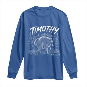 Jimothy Raccoon Seattle Feral Legend Meme Long Sleeve Shirt Cute Trash Panda Viral Animal Lover Gift