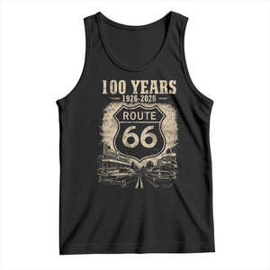 Route Highway 66 100 Year Centennial Anniversary Souvenir Tank Top TS14 Black Print Your Wear