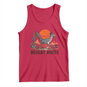 Arizona Roadrunner Bird Desert Landscape Cactus Tank Top TS14 Red Print Your Wear