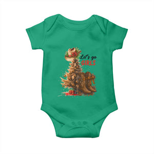Christmas Cowgirl Boots Baby Onesie Western Cowboy Hat Howdy TS14 Irish Green Print Your Wear
