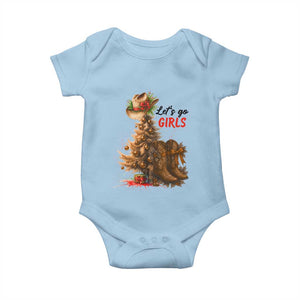 Christmas Cowgirl Boots Baby Onesie Western Cowboy Hat Howdy TS14 Light Blue Print Your Wear