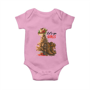 Christmas Cowgirl Boots Baby Onesie Western Cowboy Hat Howdy TS14 Light Pink Print Your Wear