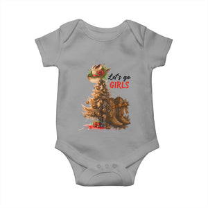 Christmas Cowgirl Boots Baby Onesie Western Cowboy Hat Howdy TS14 Sport Gray Print Your Wear