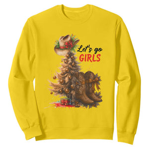 Christmas Cowgirl Boots Sweatshirt Western Cowboy Hat Howdy TS14 Daisy Print Your Wear