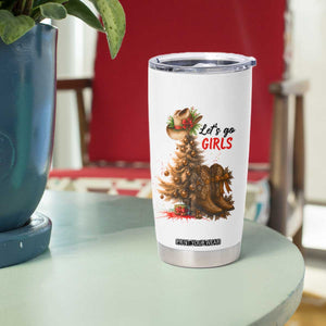 Christmas Cowgirl Boots Tumbler Cup Western Cowboy Hat Howdy - Print Your Wear