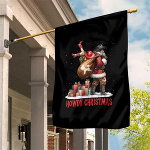 Cowboy Santa Christmas Garden Flag Funny Western Xmas TS14 Print Your Wear