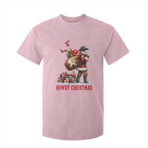 Cowboy Santa Christmas T Shirt For Kid Funny Western Xmas TS14 Light Pink Print Your Wear