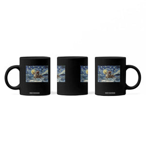 Cowboy Santa Starry Night Christmas Coffee Mug - Print Your Wear