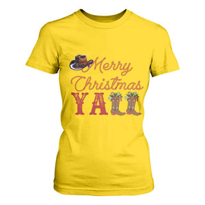 Western Cowboy Howdy T Shirt For Women Merry Christmas Yall Cowgirl Boots Hat TS14 Daisy Print Your Wear