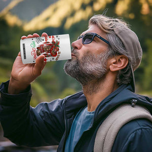 Let Us Go Girls 4 in 1 Can Cooler Tumbler Christmas Cowgirl Boots - Print Your Wear