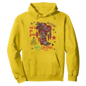 Let Us Go Girls Hoodie Christmas Cowgirl Boots TS14 Daisy Print Your Wear