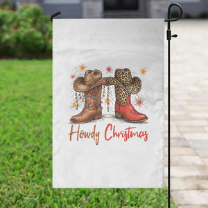 Howdy Christmas Garden Flag Western Cowboy Boots Country TS14 Print Your Wear