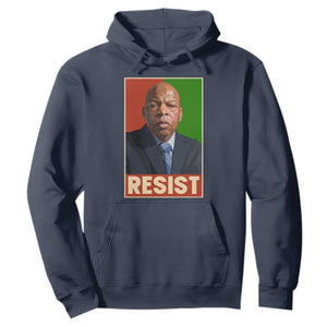 Resist Protest Civil Rights Hoodie John Lewis Black History TS14 Navy Print Your Wear