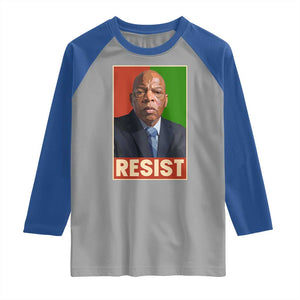 Resist Protest Civil Rights Raglan Shirt John Lewis Black History TS14 Sport Gray Royal Print Your Wear