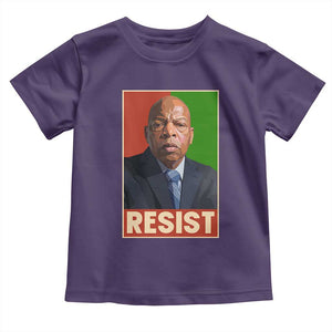 Resist Protest Civil Rights Toddler T Shirt John Lewis Black History TS14 Purple Print Your Wear