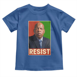 Resist Protest Civil Rights Toddler T Shirt John Lewis Black History TS14 Royal Blue Print Your Wear