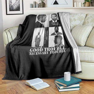 John Lewis Affrican American Throw Blanket Get in Good Necessary Trouble TS14 Print Your Wear