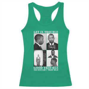 John Lewis Affrican American Racerback Tank Top Get in Good Necessary Trouble TS14 Irish Green Print Your Wear