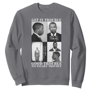 John Lewis Affrican American Sweatshirt Get in Good Necessary Trouble TS14 Charcoal Print Your Wear