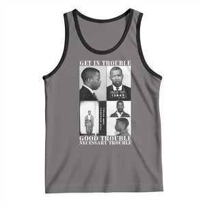 John Lewis Affrican American Tank Top Get in Good Necessary Trouble TS14 Deep Heather Black Print Your Wear