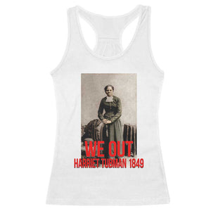 Harriet Tubman Quote Racerback Tank Top Black Woman History TS14 White Print Your Wear