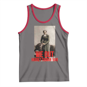Harriet Tubman Quote Tank Top Black Woman History TS14 Deep Heather Red Print Your Wear