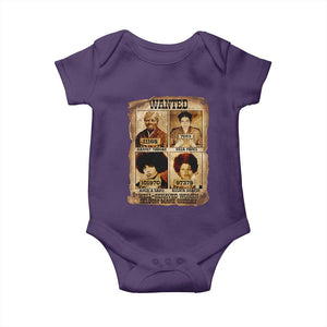 Black Woman History Baby Onesie Well Behaved Women Seldom Make History TS14 Purple Print Your Wear