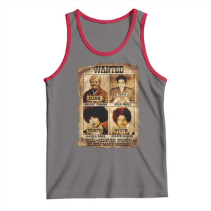Black Woman History Tank Top Well Behaved Women Seldom Make History TS14 Deep Heather Red Print Your Wear