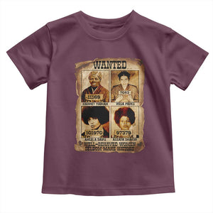 Black Woman History Toddler T Shirt Well Behaved Women Seldom Make History TS14 Maroon Print Your Wear